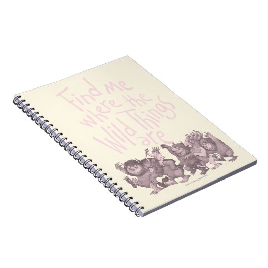 Find Me Where the Wild Things Are Notizblock (Rechte Seite)