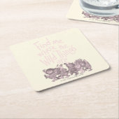 Find Me Where the Wild Things Are Rechteckiger Pappuntersetzer (angewinkelt)