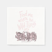 Find Me Where the Wild Things Are Serviette (Vorderseite)