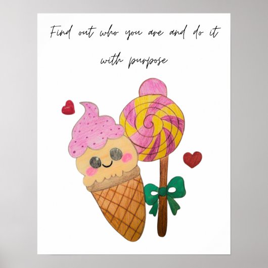 Find out the purpose of your life poster (Vorne)