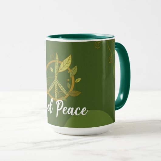 Find Peace Leaf Tasse (VorderseiteRechts)