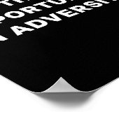 Find The Oprtunity In Adversity Motivational Quote Poster (Ecke)