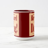 Find the Reward in the Doing Zweifarbige Tasse (Mittel)