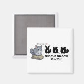 Find the Shadow Chinchilla Animal World Quest for Magnet (Vorderseite/Rückseite)