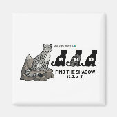 Find The Shadow: Snow Leopard Kazakhstan Animal Wo Magnet (Vorne)