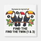 Find The Twin: Toucan Colombia Educational Matchin Magnet (Vorne)
