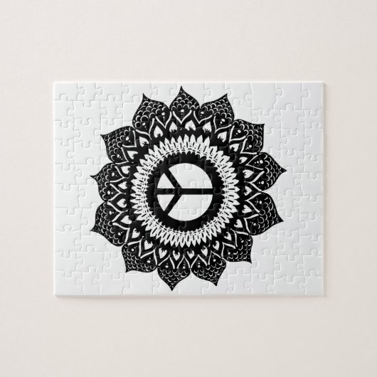 Find your inner peace | Mandala Design Puzzle (Horizontal)