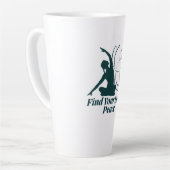 Find Your Inner Peace Yoga Quote Milchtasse (Linke Ecke)