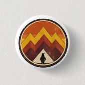 Find Your Own  Mountain– Inspirational Penguin  Button (Vorderseite)