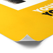 Find Your Passion Art Print Yellow & Black Poster (Ecke)