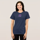 Find your peace purples Tri-Blend shirt (Vorderseite voll)