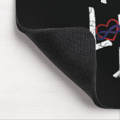 Find Your Tribe Love Them Hard Funny Family Reunio Mousepad (Ecke)