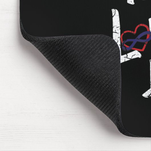 Find Your Tribe Love Them Hard Funny Family Reunio Mousepad (Ecke)