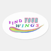 FInd Your Wings Sticker (Vorderseite)