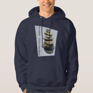 Finde Balance Stein Zen Foto Collage Hoodie