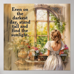 Finde das Sonnenlicht  Poster