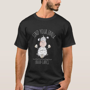Finde deine innere Baaa-lance Zitat Lustige Yoga-S T-Shirt