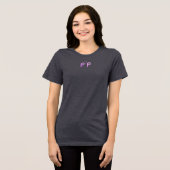 Finde deine Leute, finde deinen Frieden Tri-Blend Shirt (Vorderseite voll)