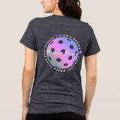 Finde deine Leute, finde deinen Frieden Tri-Blend Shirt (Rückseite)