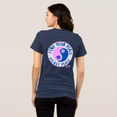 Finde deinen Frieden Ying Yang Tri-Blend Shirt (Rückseite voll)