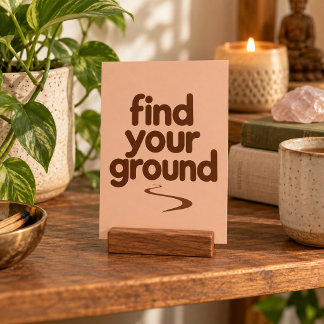 Finde deinen Grund Kunstprint Poster