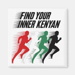Finde deinen inneren kenianischen Marathon Magnet