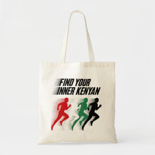 Finde deinen inneren kenianischen Marathon Tragetasche