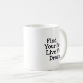 Finde deinen Rhythmus Kaffeetasse (VorderseiteRechts)