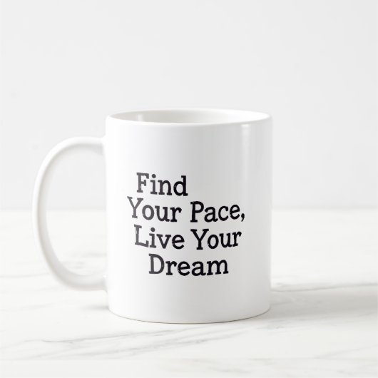 Finde deinen Rhythmus Kaffeetasse (Links)