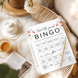 Finde den Gast Bingo Junggesellinnenabschied Spiel Einladung