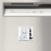 Finde den Schatten – Arktischer Fuchs Lernmagnet Magnet (In Situ (Geschirrspüler))