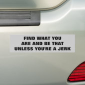 Finde dich selbst, sei kein Jäger Autoaufkleber (Auf Auto)