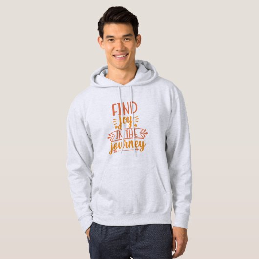 Finde Freude Auf Der Reise Hoodie (Vorne ganz)
