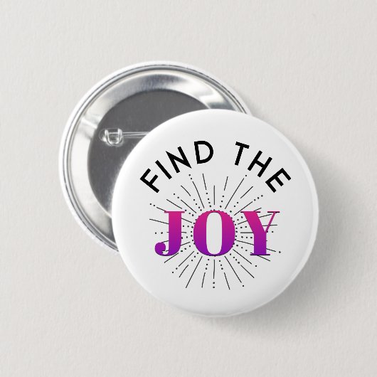 Finde Freude Button (Vorne & Hinten)