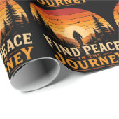Finde Frieden auf der Reise Geschenkpapier (Rolleneckpunkt)