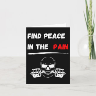 Finde Frieden in den Schmerzen! Gym Motivation Bod Karte