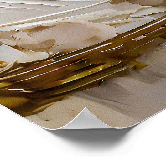 Finde Glück im Moment... Lee Hiller Quote Poster (Ecke)