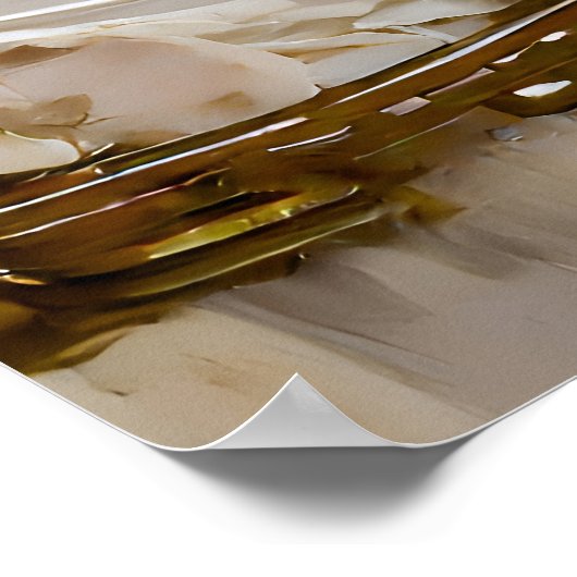 Finde Glück im Moment... Lee Hiller Quote Poster (Ecke)