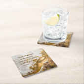 Finde Glück im Moment... Lee Hiller Quote Rechteckiger Pappuntersetzer (Vor Ort)