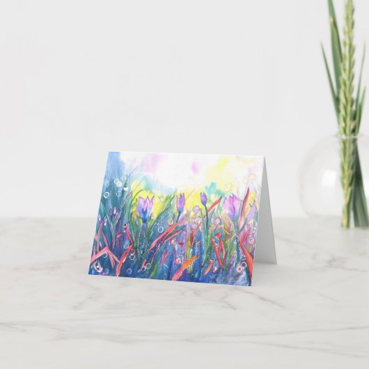 Finde heute Zeit zum Tanzen! Grußkarte Dankeskarte (Vorderseite)