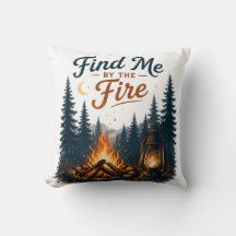 Finde mich am Lagerfeuer-Camping in der Natur