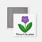 Finde mich im Garten Magnet (Vorderseite/Rückseite)