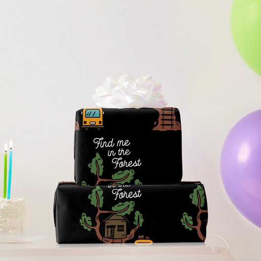 Finde mich im Wald Geschenkpapier