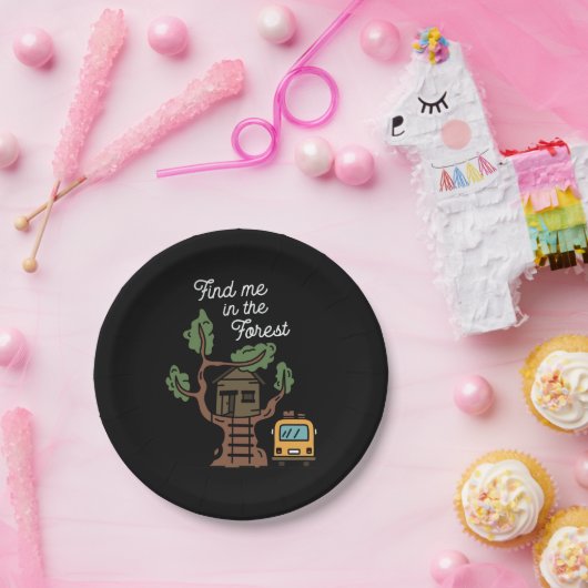 Finde mich im Wald Pappteller (Party)