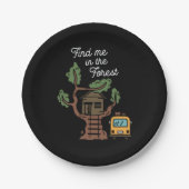 Finde mich im Wald Pappteller (Vorderseite)