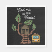 Finde mich im Wald Serviette (Vorderseite)