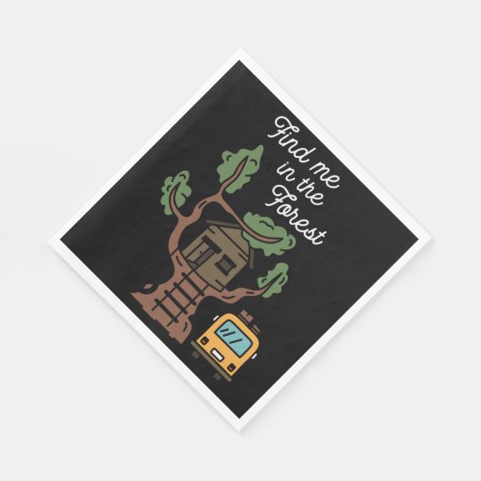 Finde mich im Wald Serviette (Ecke)
