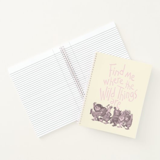 Finde mich, wo die wilden Kerle wohnen Notizblock (Innenseite)