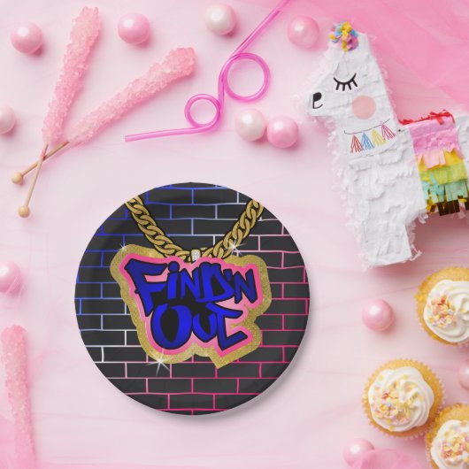 Finde 'N Out Plate! Hip Hop! Pappteller (Party)