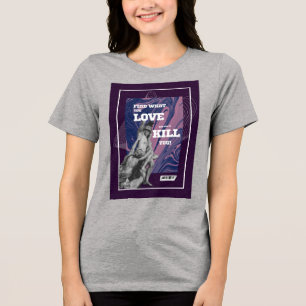 Finde, was du liebst Motivations-Grafik-T-Shirt Tri-Blend Shirt